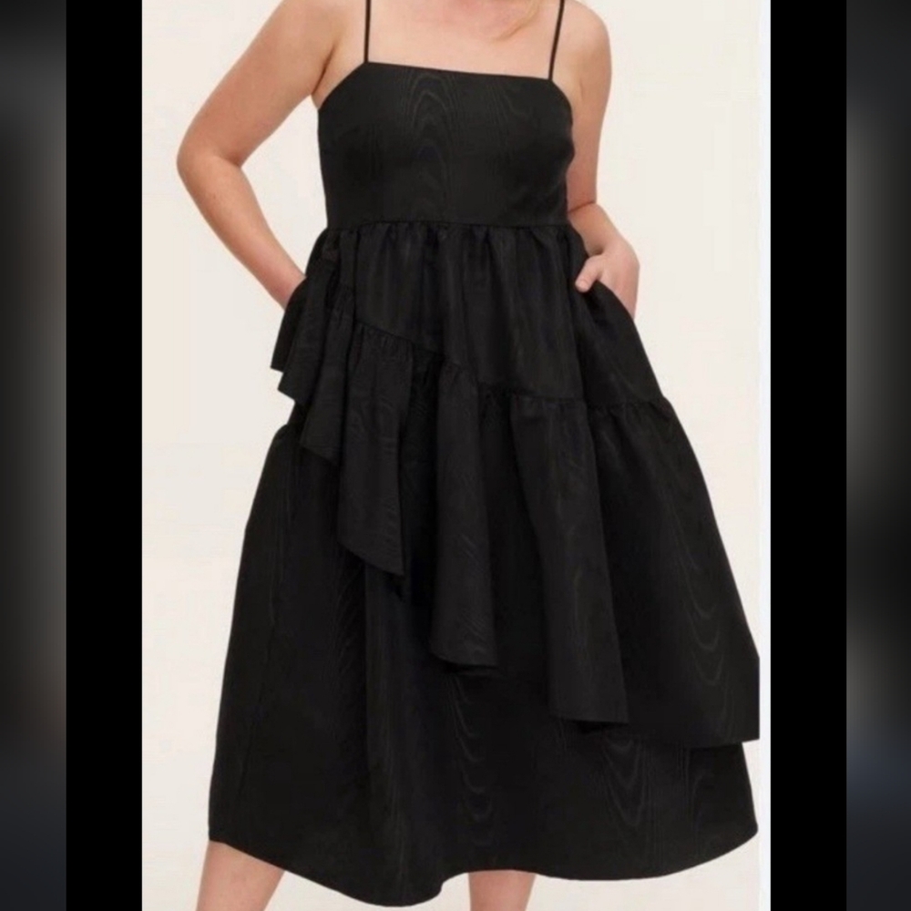 NWT Kate Spade x Target Black Tiered Ruffle Midi Dress – Size L